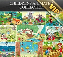 插画：Childrens Animated Collection